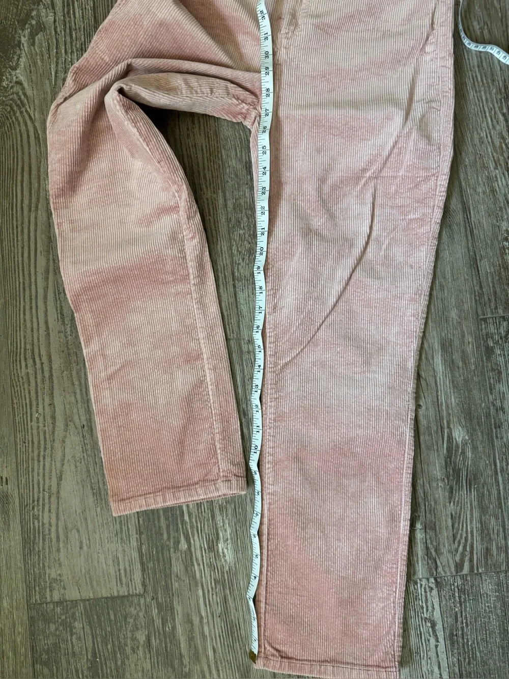 NWOT PAIGE Hoxton Slim High-Rise Stretchy Corduroy Jeans Rose Pink US 29 or 8
